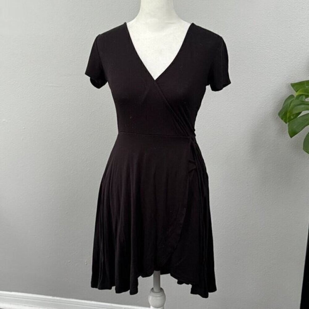 Forever 21 Black Wrap Dress